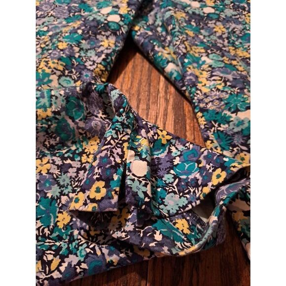 Size 4P Ann Taylor LOFT Marisa The Riviera Pant Floral Ankle Pants Capri Casual - Picture 3 of 5